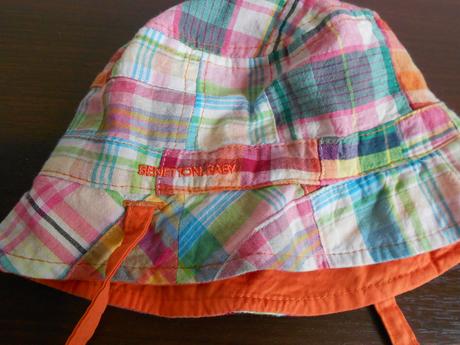 Letný- obojstranný klobúčik, benetton,68