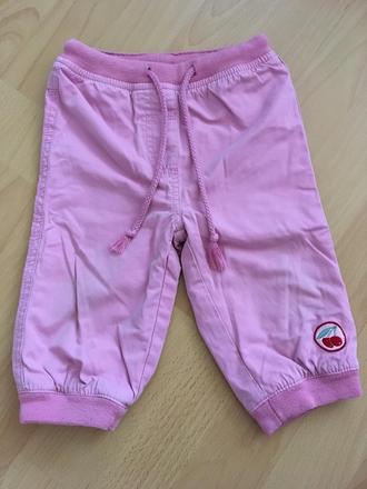 Zateplene ruzovo-fialove nohavice, peanuts,68