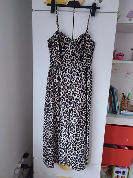 Šaty s leopardím vzorom (veľkosť 40), h&m,40