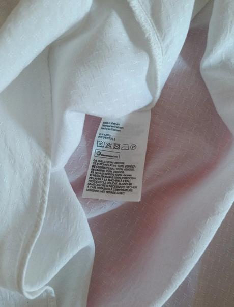 Biela blúzka, h&m,s