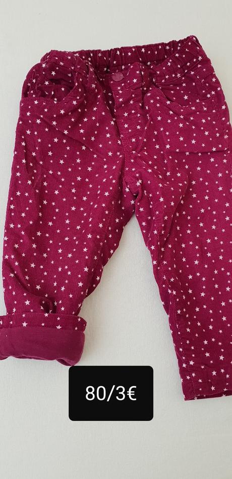 Dievcenske mencestrove nohavice podsite, 80