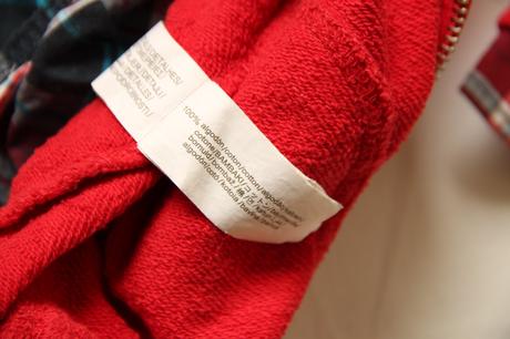 Zara červená mikina + cubus košeľa + kniha peppa, zara,122