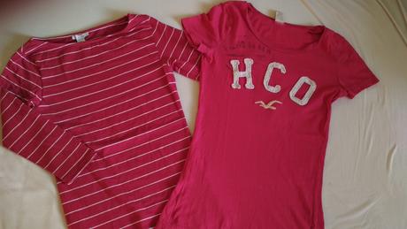 Dve jahodové tričká, hollister,164