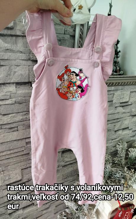 Nádherné nastaviteľné trakačiky s volánikmi 74/92, 86