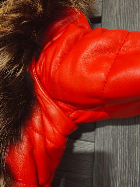 Kozeny kabat s hustou pravou kozusinou, s