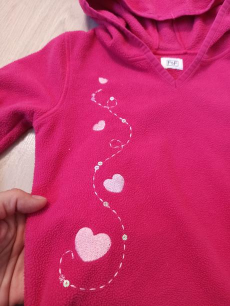 Ružová mikina s kapucňou, f&f,104