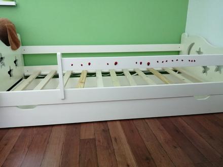 Postel so šuflíkom a matracom, šírka (cm): 90,dĺžka (cm): 180