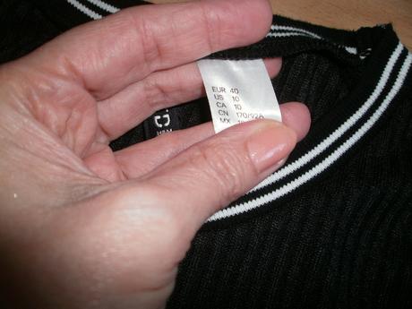 1x oblečené úpletové šaty s/m, h&m,36