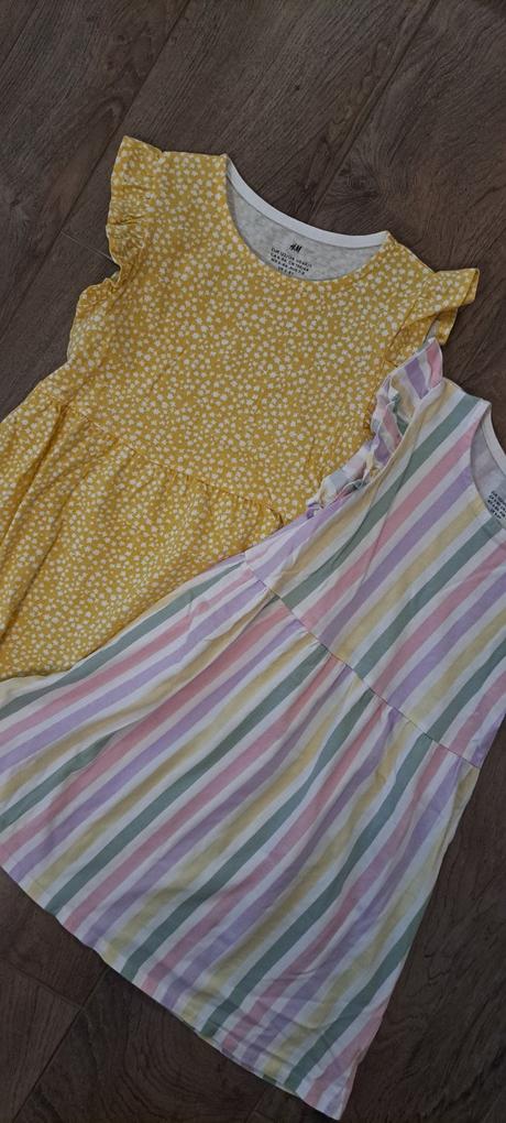 3x šaty, h&m,122