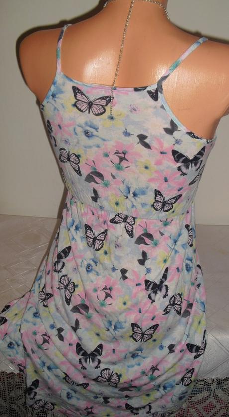 Motylikova bavlnena tunika, h&m,xs