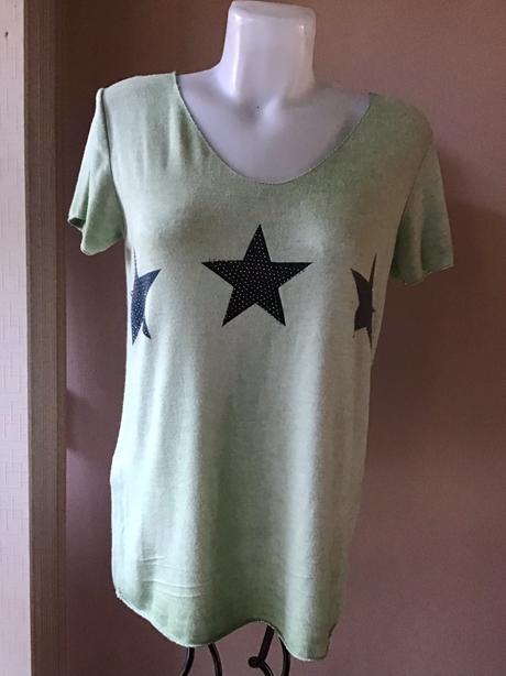 Pletený top s hviezdami/v, 40