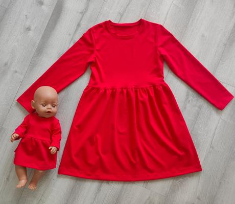 Šaty dievča + bábika, 68 - 146