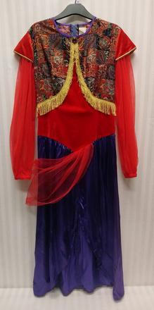 Dámsky kostým panovníčka, konfetti, 38, xs - s,