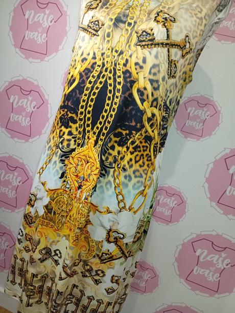 Zdobené elastické šaty, l