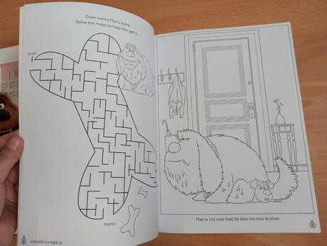 The secret life of pets activity sticker colouring, 