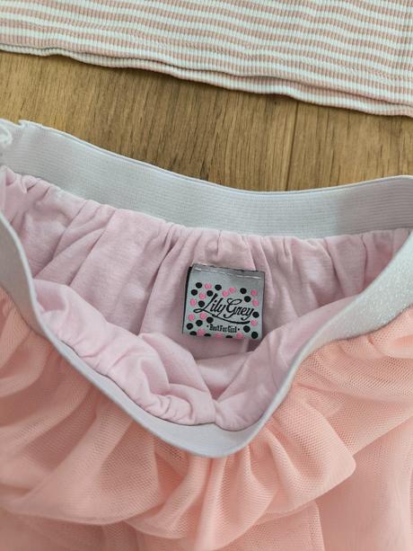 H&m tričko rebrovane s volánom 122/128, h&m,122