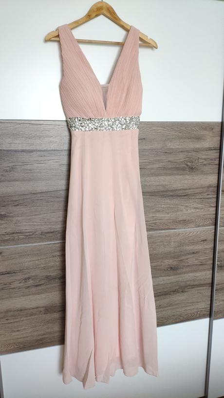 Ruzove spolocenske saty, m