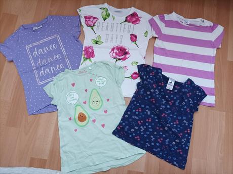 Dievčenské tričká 110 5kusov, 110