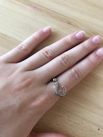 Strieborný prsteň - otáznik,