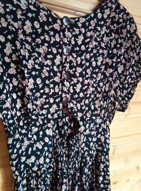 Retro kvietkove šaty, s