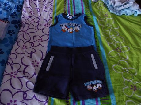 Tielko a kraťasky s káčermi h&m 86/92, h&m,86