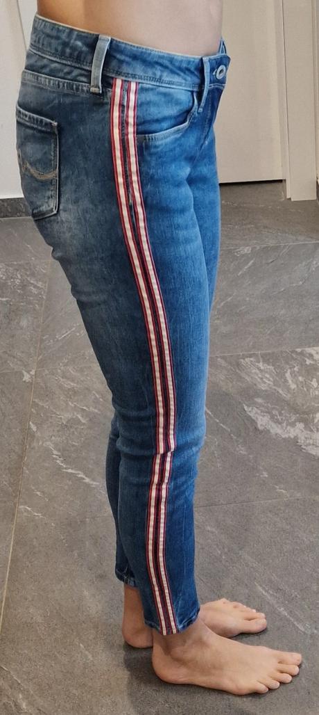 Nové, iba opraté skinny rifle pepe jeans, veľ. 25, pepe jeans,xs