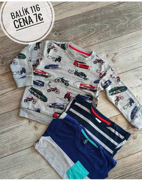 Dlhý rukáv tričká + mikina balik, 116