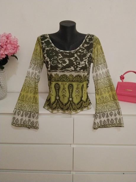 Liu jo - dizajnový boho top so zvonovými rukávmi, liu jo,m