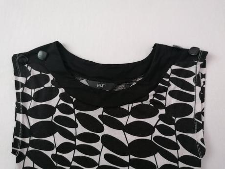 Čierno-biele tričko, f&f,36