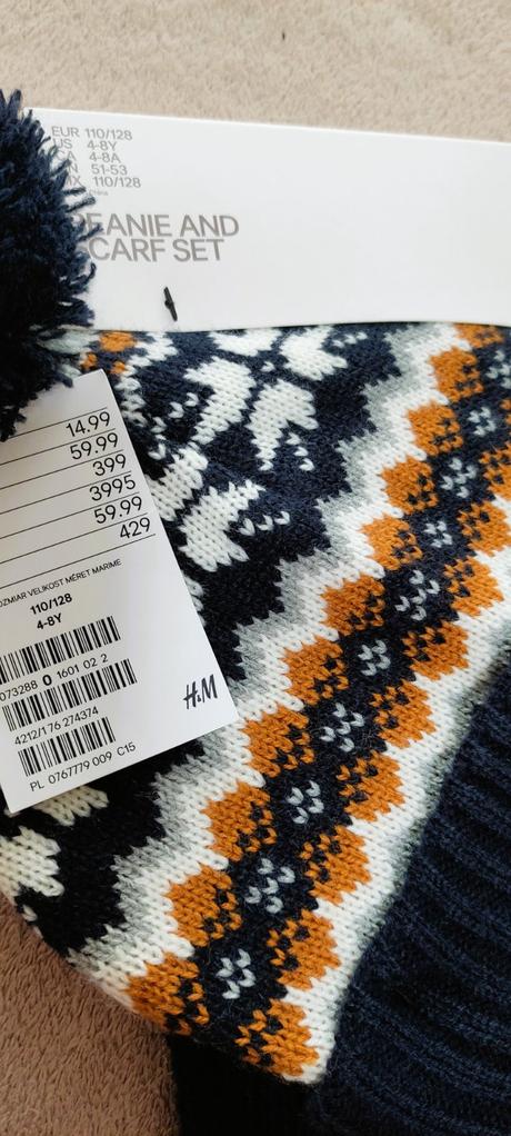 Set čiapka šál, h&m,110