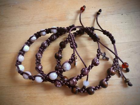 Ruženec desiatok - náramok, 