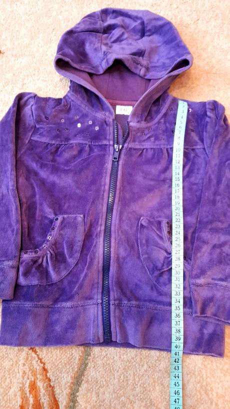 Velurova teplá mikina, f&f,110