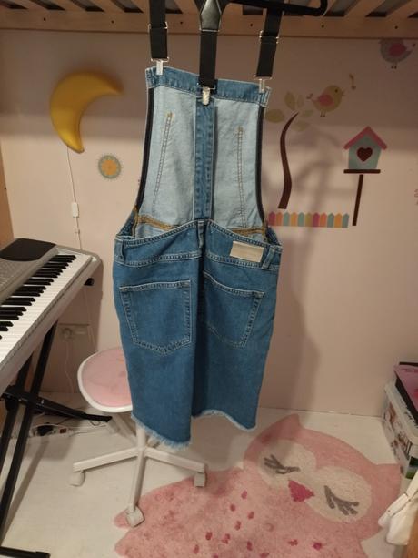 Riflova sukňa na traky, s