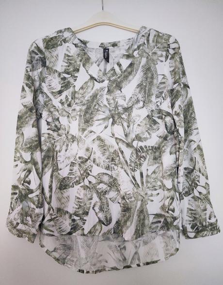Blúzka - listová potlač, l