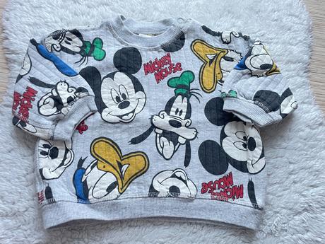 Svetloseda teplakova suprava mickey, h&m,74
