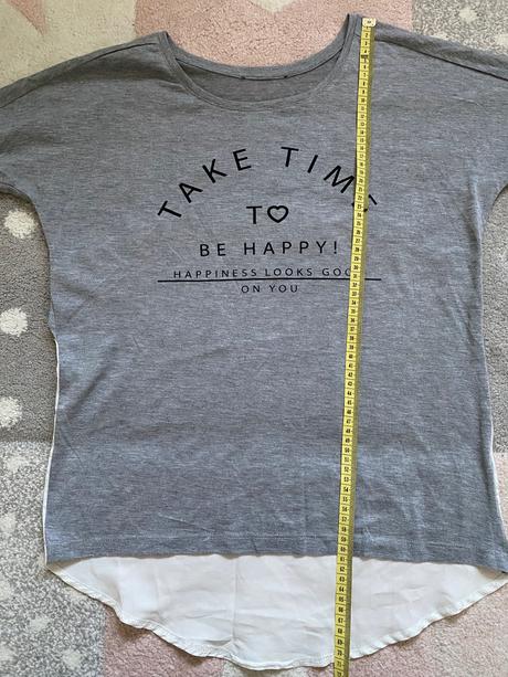Tričko take time to be happy, h&m,m