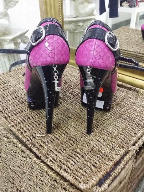 Extravagantné lodičky ružové - 37, 37