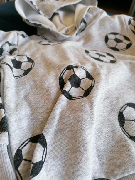 Mikina futbalky, h&m,104