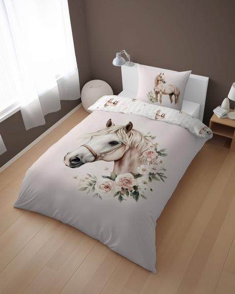 Obliečky 140x200 kôň romantic - skladom, šírka (cm): 140,dĺžka (cm): 200