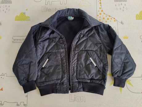 Štýlová prechodná čierna bunda, 116