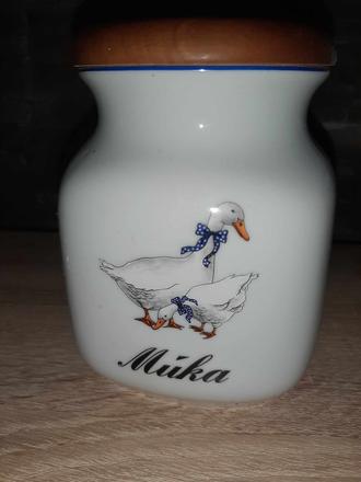 Dóza na múku karlovarský porcelán,