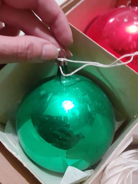 Stare vianocne ozdoby, retro, 