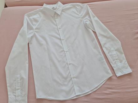 Chlapčenská biela košeľa, h&m,164