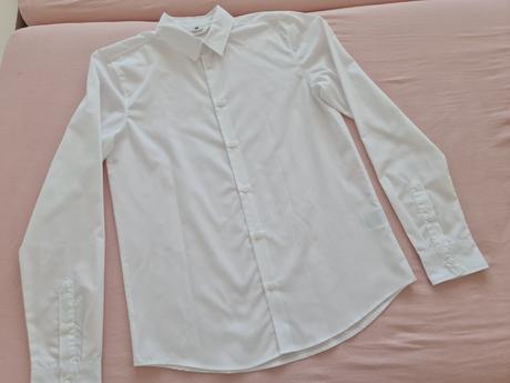 Chlapčenská biela košeľa, h&m,164