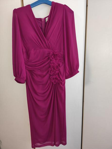 Nádherné baklažánove šaty xxl, xxl