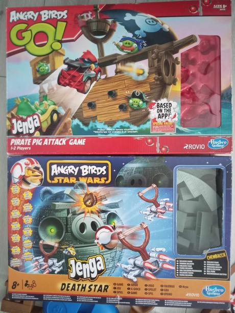 Angry birds - star wars jenga death star + pirate,