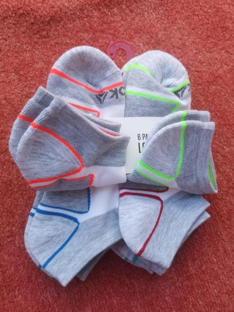 Reebok ponožky 6ks veľkosť 36-42, reebok,36 - 42