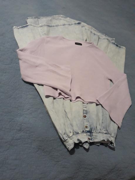 Crop topový svetrík, vero moda,m