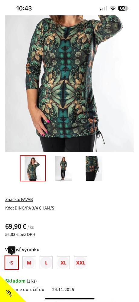 Favab tunika vel. s, favab,s