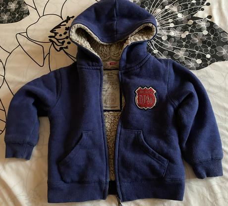 Teplá mikina s kapuckou zn. dpam first clas v. 98, 98